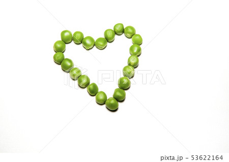 peas heart symbol white background peas heart symbol white background 53622164