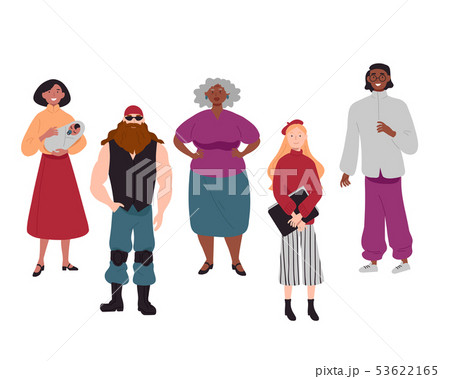 Diverse group of young people together portrait Diverse group of young people together portrait 53622165