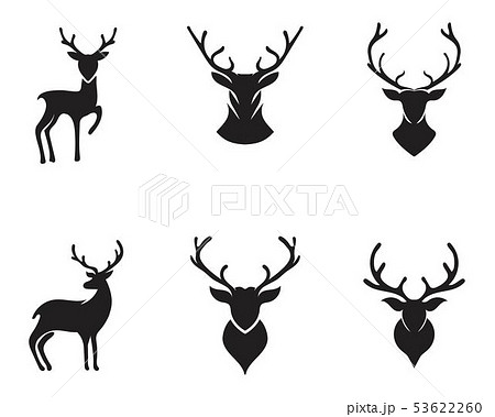 Deer Vector Icon Illustration Designのイラスト素材