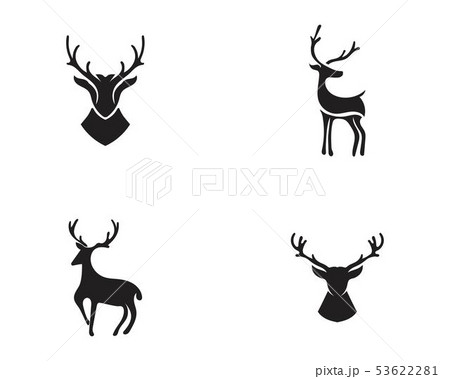 Deer Vector Icon Illustration Designのイラスト素材