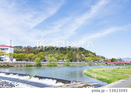 広瀬川 仙台市 郡山堰 水 流れ 広瀬川 仙台市 郡山堰 水 流れ 53623095