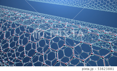 3d Illustration structure of the graphene tube, abstract nanotechnology hexagonal geometric form 3d Illustration structure of the graphene tube, abstract nanotechnology hexagonal geometric form 53623881