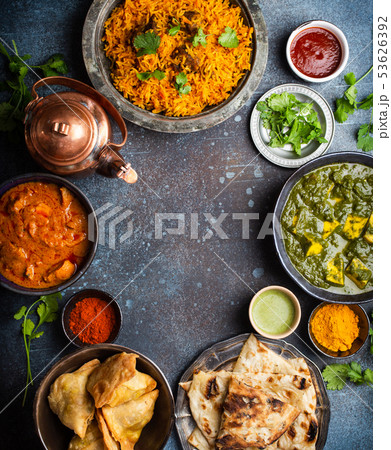 Authentic Indian dishes and snacks Authentic Indian dishes and snacks 53626392