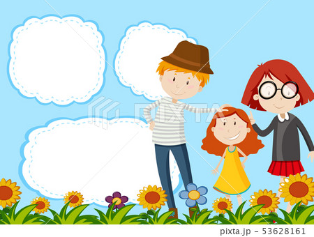Family on note template 53628161