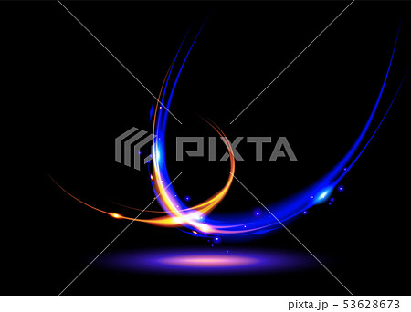Abstract Light Trail in Vector 53628673