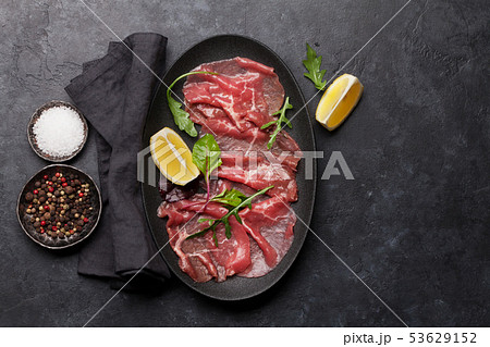 Marbled beef carpaccio 53629152