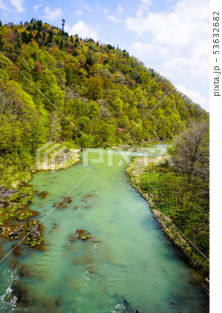 春の三段滝公園 芦別川 芦別市 春の三段滝公園 芦別川 芦別市 53632682