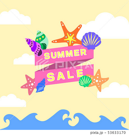 貝 ヒトデ 波 53633170