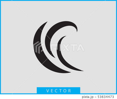 Waves vector design. Water wave icon. Wavy lines Waves vector design. Water wave icon. Wavy lines 53634473