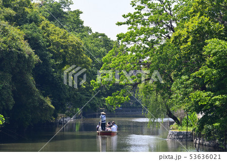 柳川市　風景　川下り 53636021