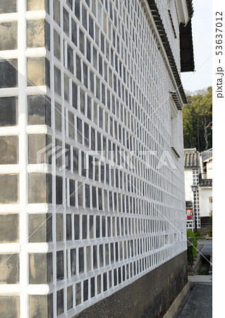 岡山美観地区 観光地 白壁 蔵 岡山美観地区 観光地 白壁 蔵 53637012