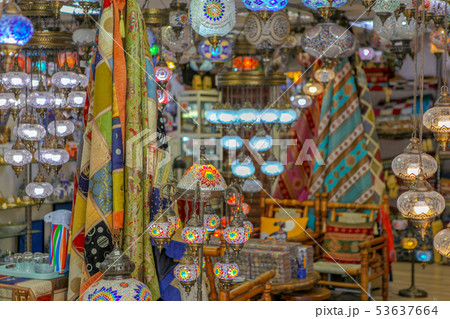 Beautiful Oriental Market Lamps In The City 53637664