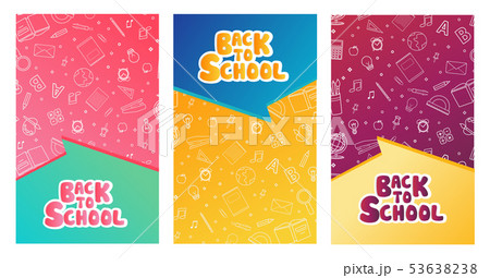 Back to school information pages set. Template Back to school information pages set. Template 53638238