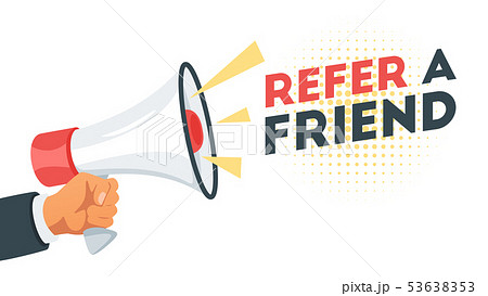 Refer a friend concept Refer a friend concept 53638353