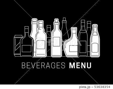 Illustration of Alcoholic drinks 53638354