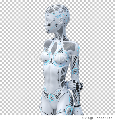 Android人形機器人女人perming3DCG圖材料 Android人形機器人女人perming3DCG圖材料 53638437
