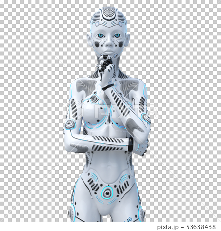 Android人形機器人女人perming3DCG圖材料 Android人形機器人女人perming3DCG圖材料 53638438