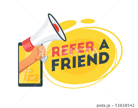Refer a friend concept 53638542