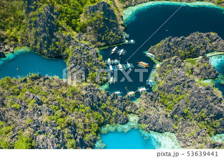 Spectacular landscape of Coron island in Philippines 53639441