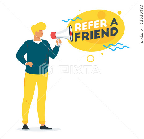 Refer a friend concept 53639883