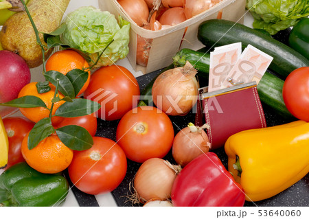 different vegetables and seasonal fruits with cash different vegetables and seasonal fruits with cash 53640060