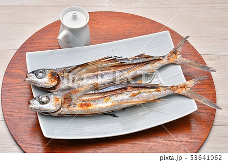 トビウオの塩焼き 焼魚 とびうお トビウオ 飛び魚 飛魚 和食 の写真素材
