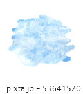 Watercolor blue spot isolated on white background 53641520