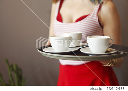 Beautiful young woman wearing bright clothes Beautiful young woman wearing bright clothes 53642483
