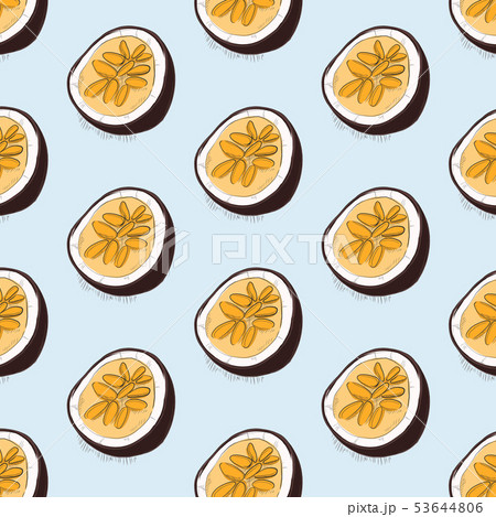 Food exotic maracuya pattern. Organic vegetarian 53644806