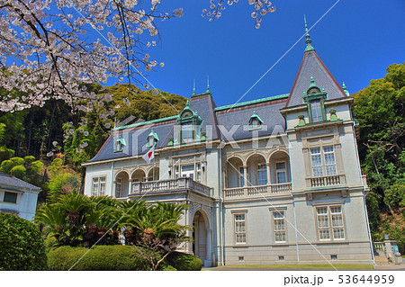 【愛媛県松山市】　萬翠荘と桜 53644959