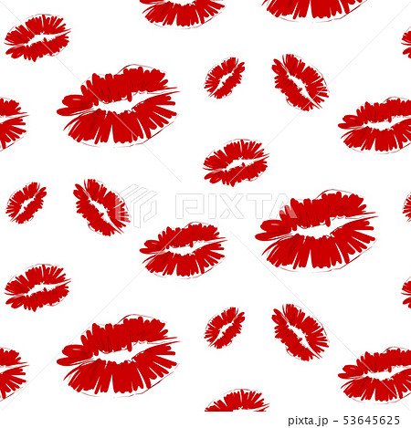 Kiss Sign Repetition Pattern Redlips Prints Vectoのイラスト素材 Kiss Sign Repetition Pattern Redlips Prints Vectoのイラスト素材