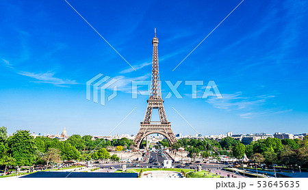 パリ エッフェル塔 ワイド パリ エッフェル塔 ワイド 53645635