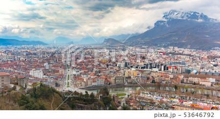 Panorama Old Town of Grenoble, France Panorama Old Town of Grenoble, France 53646792
