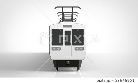 電車 正面 のイラスト素材