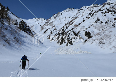 針ノ木雪渓　日本三大雪渓 53648747