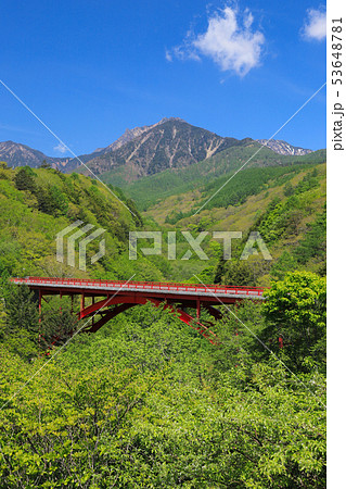 新緑の東沢大橋 53648781