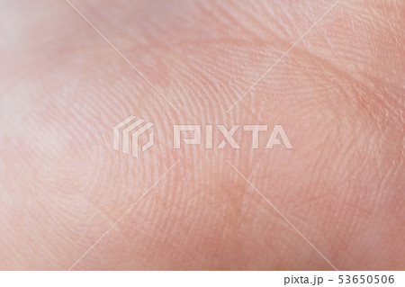 Human skin texture hand palm with selective focus 53650506