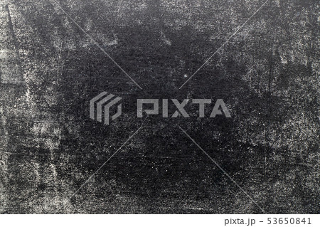 Grunge white color chalk texture on black board Grunge white color chalk texture on black board 53650841