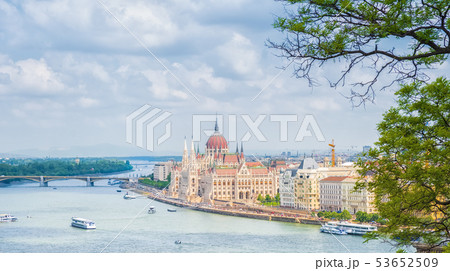 A landscape view of Budapest city, the Hungarian A landscape view of Budapest city, the Hungarian 53652509