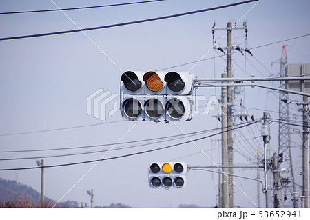 信号機　黄色　2機 53652941