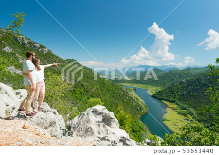 couple enjoying the view of the Crnojevica River 53653440