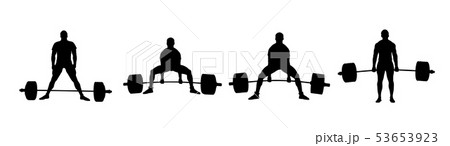 set powerlifting athlete powerlifter 53653923