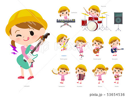 Nursery school girl_pop music 53654536