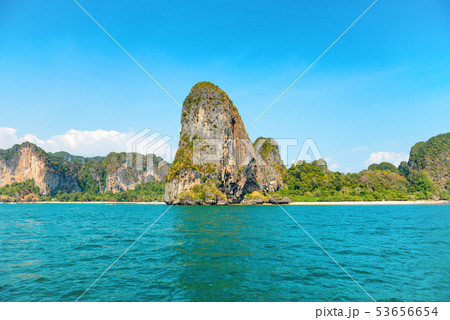 Sea landscape with tropical rock islands Sea landscape with tropical rock islands 53656654