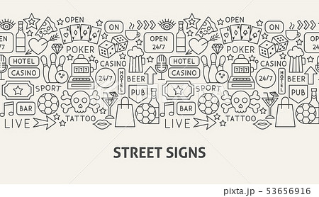 Street Signs Banner Concept 53656916