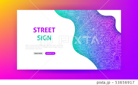 Street Sign Landing Page 53656917