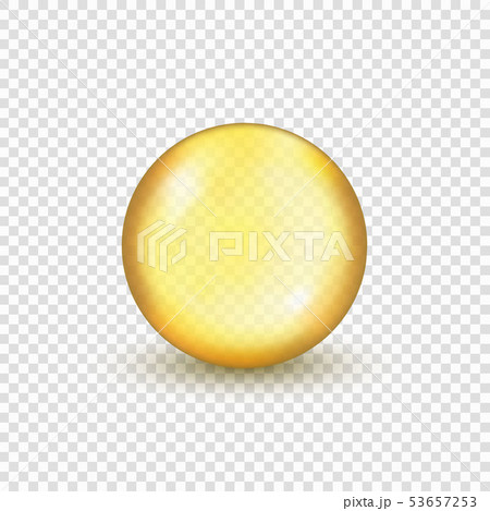 Oil gold pill capsule 53657253