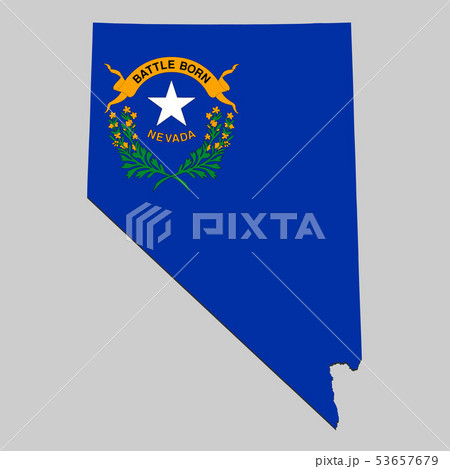 Map with national flag. Vector Illustration 53657679