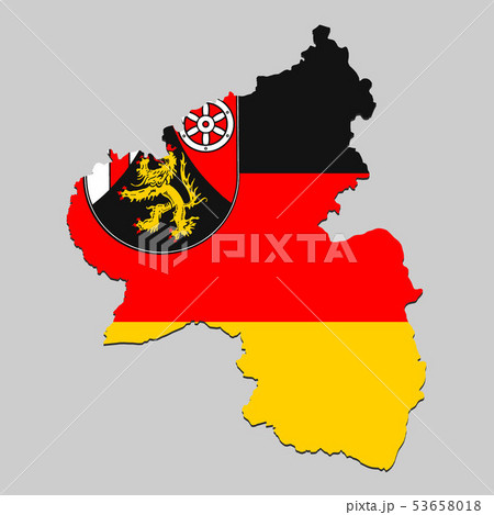 Map with national flag 53658018