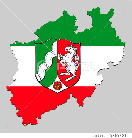 Map with national flag 53658019